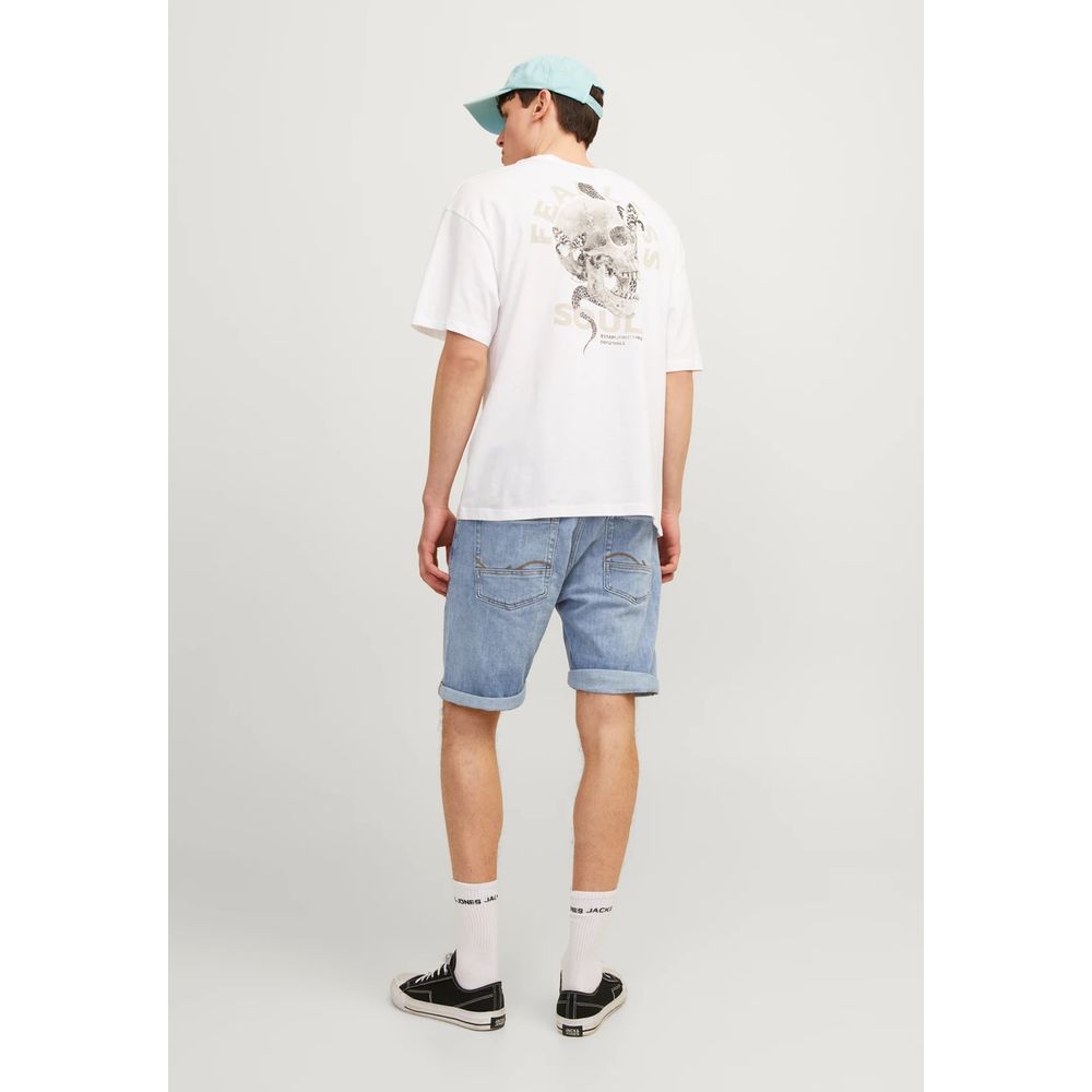 Jack Jones Hellblaue Baumwollshorts