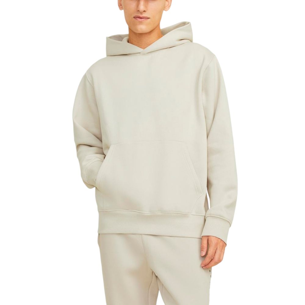 Jack Jones Beigefarbener Baumwollpullover