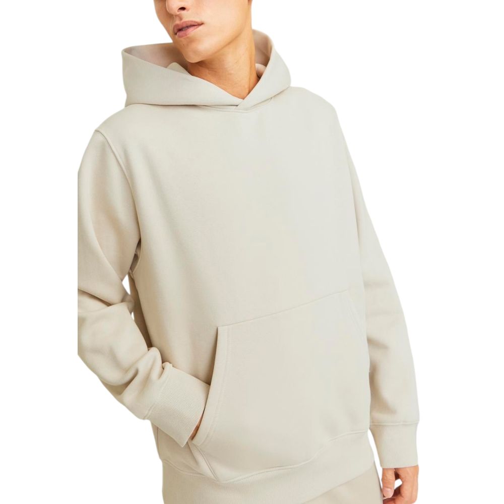 Jack Jones Beigefarbener Baumwollpullover