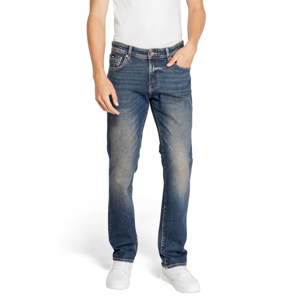 Gas Blaue Baumwolljeans & Hose