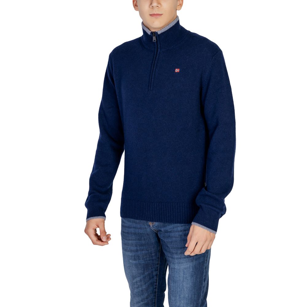 Napapijri Blauer Pullover aus Wolle