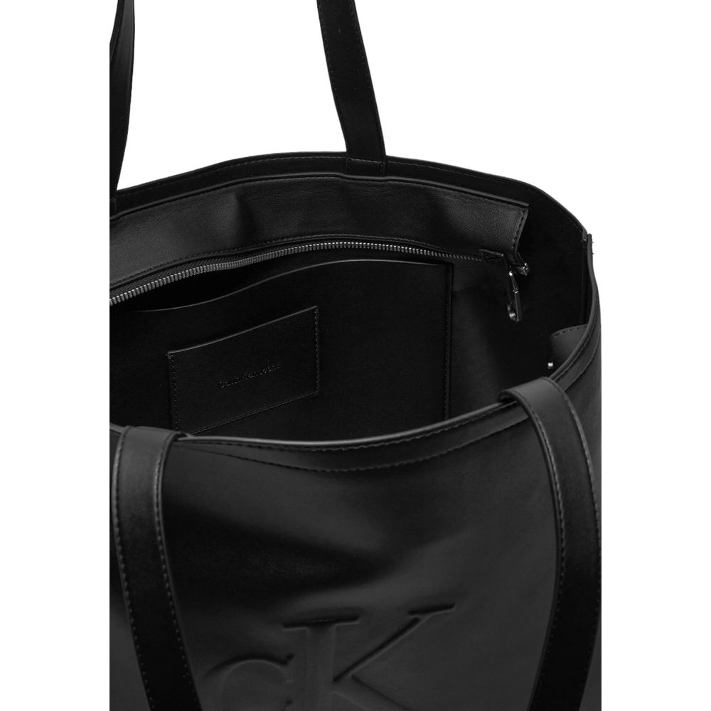 Calvin Klein Jeans Schwarze Polyethylen-Handtasche