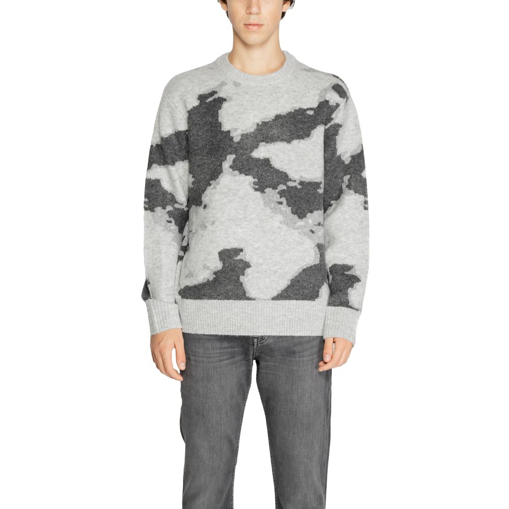 Jack Jones Grauer Pullover aus Acryl