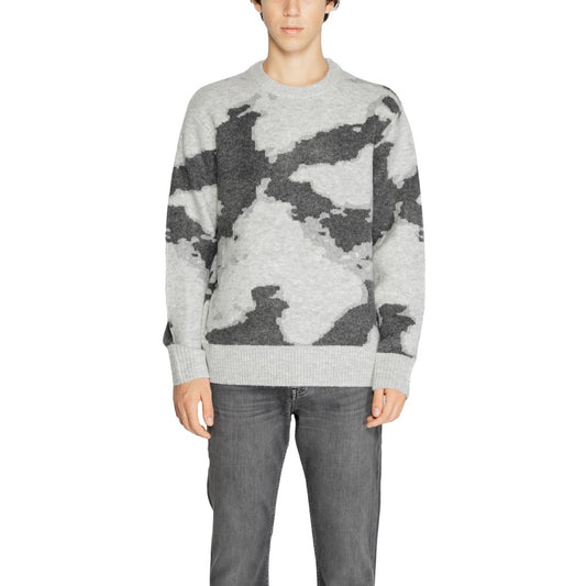 Jack Jones Grauer Pullover aus Acryl