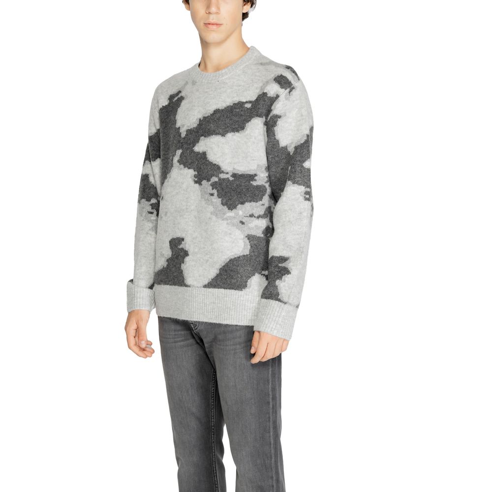 Jack Jones Grauer Pullover aus Acryl