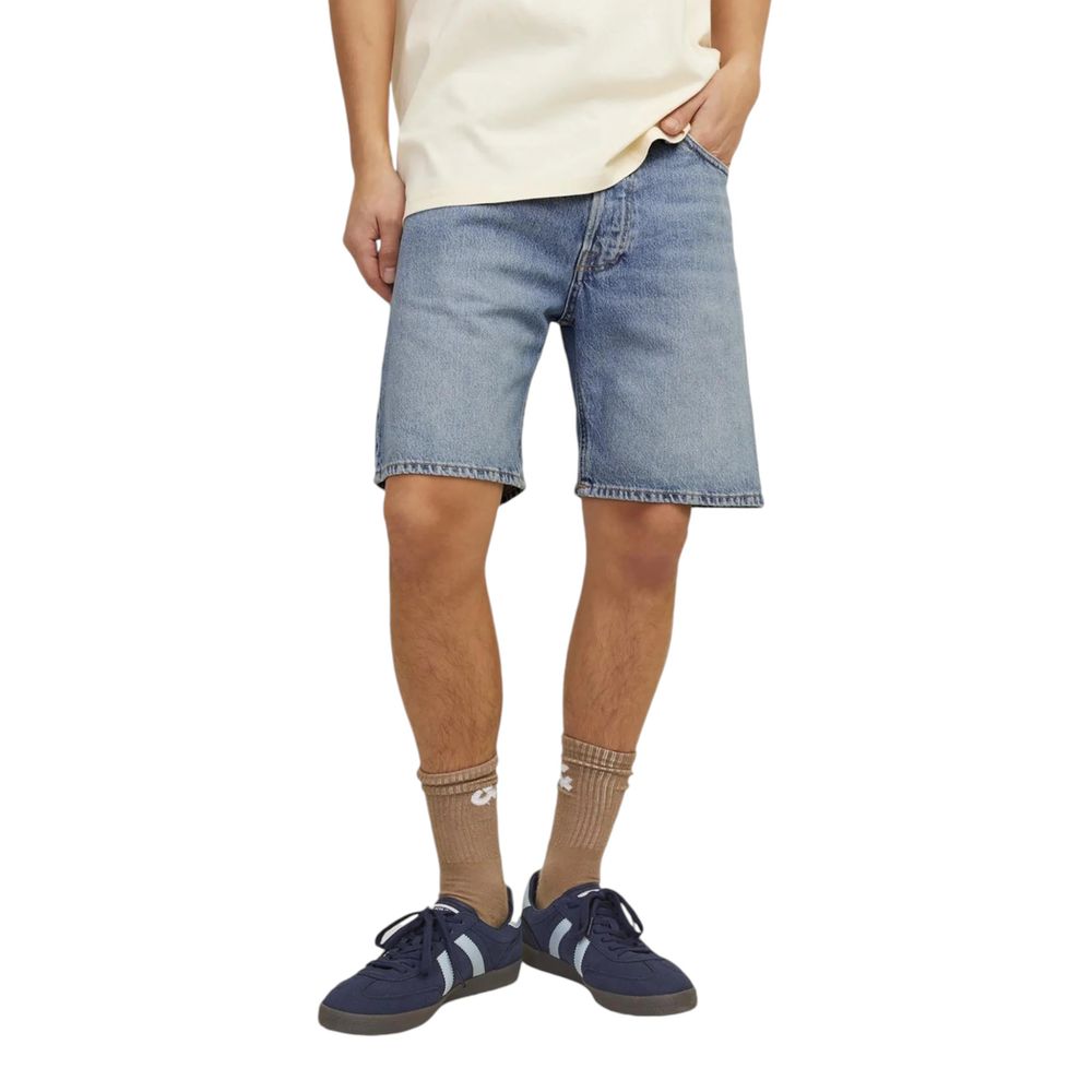 Jack Jones Blaue Baumwollshorts