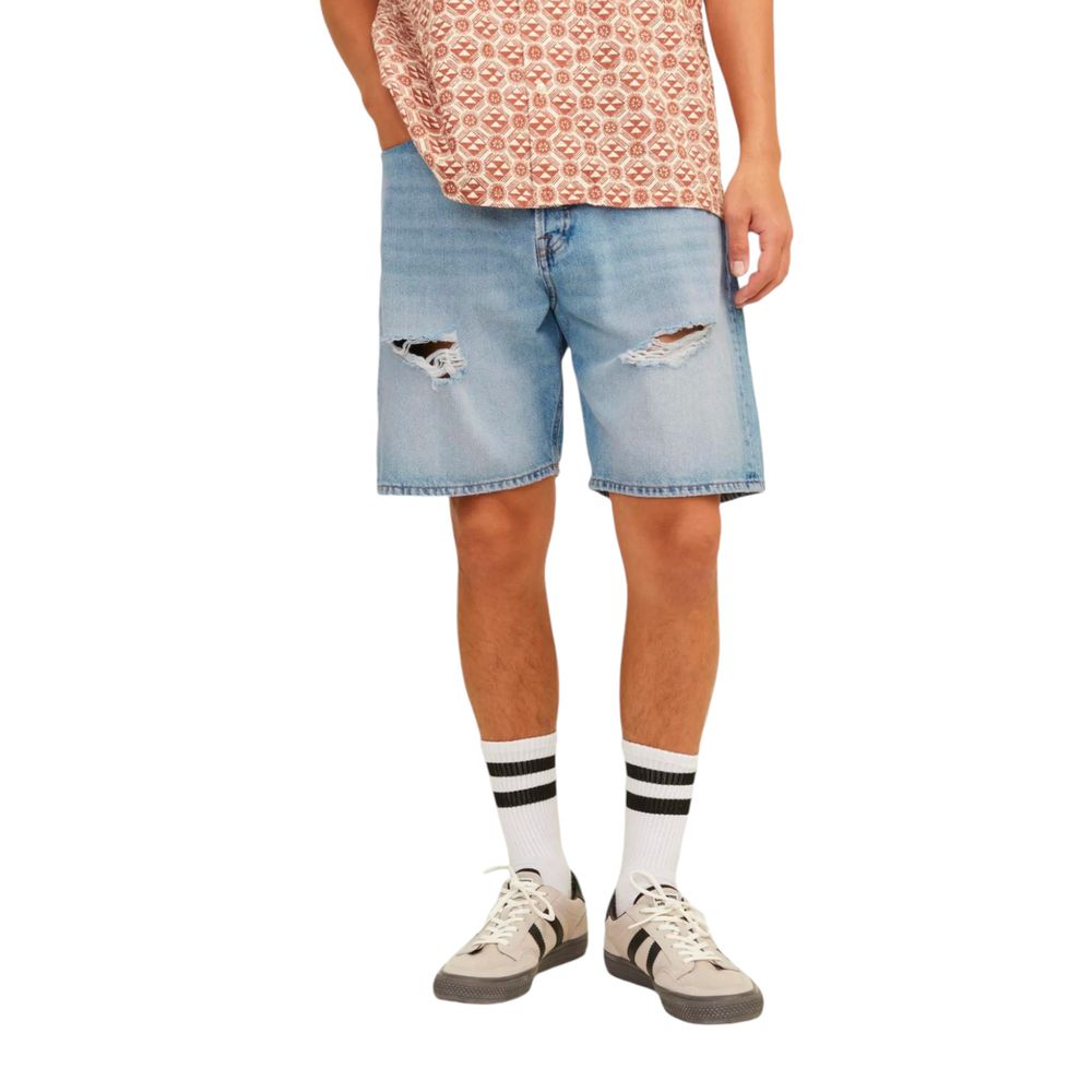 Jack Jones Hellblaue Baumwollshorts