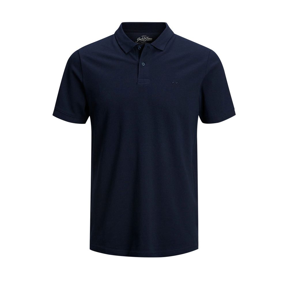 Jack Jones Blaues Baumwoll-Poloshirt