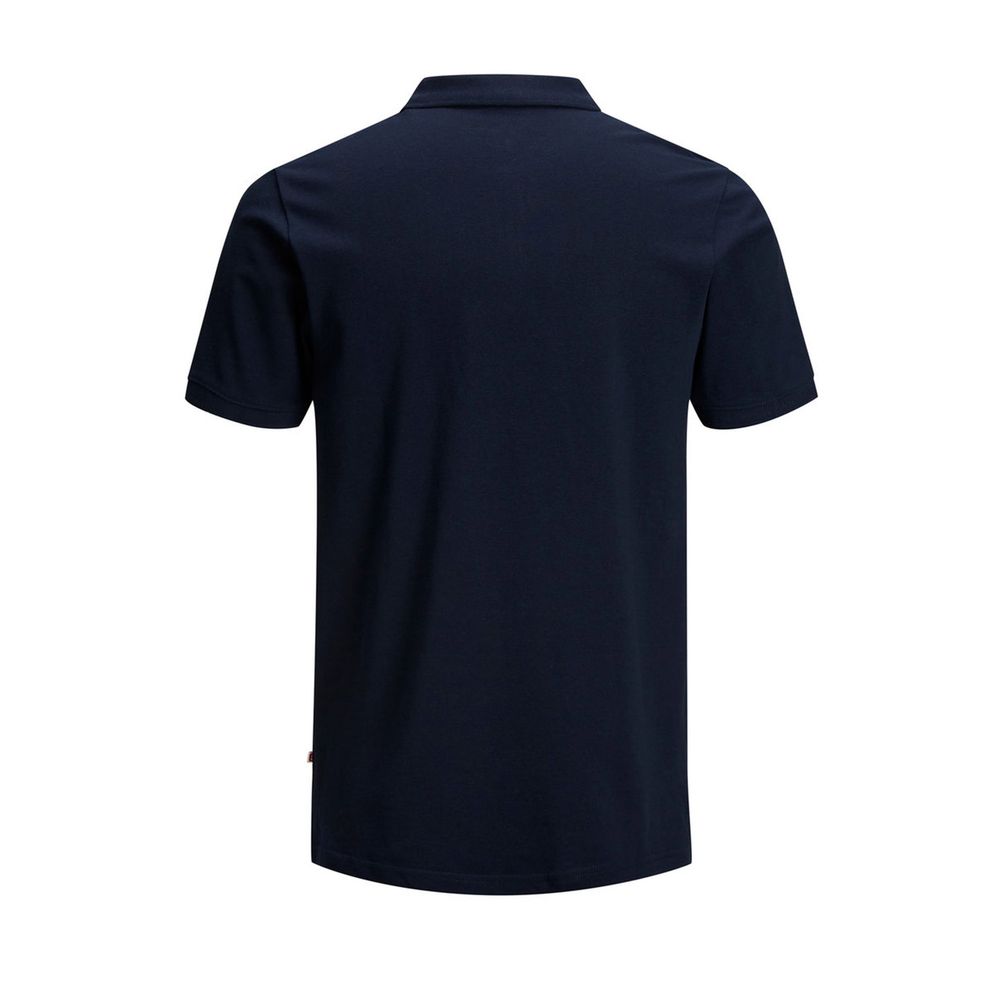 Jack Jones Blaues Baumwoll-Poloshirt