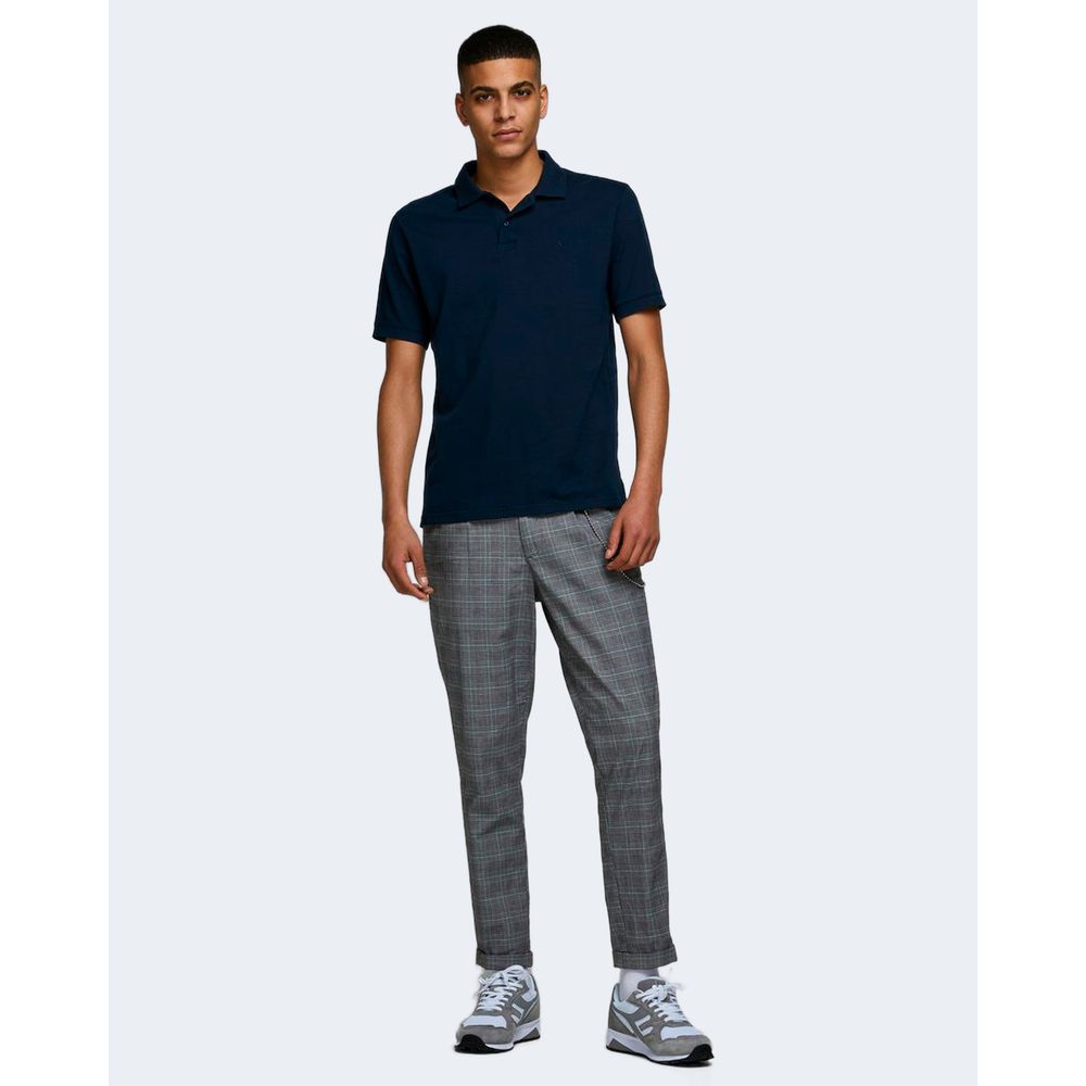 Jack Jones Blaues Baumwoll-Poloshirt