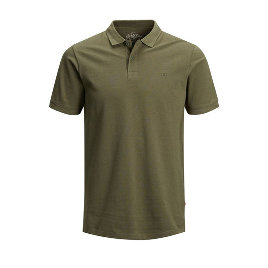 Jack Jones Grünes Baumwoll-Poloshirt