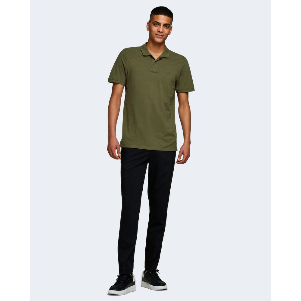 Jack Jones Grünes Baumwoll-Poloshirt