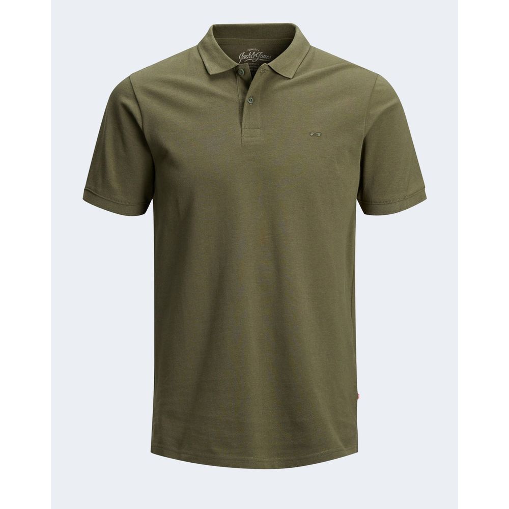 Jack Jones Grünes Baumwoll-Poloshirt