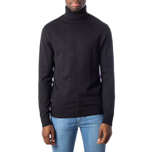 Jack Jones Schwarzer Baumwollpullover