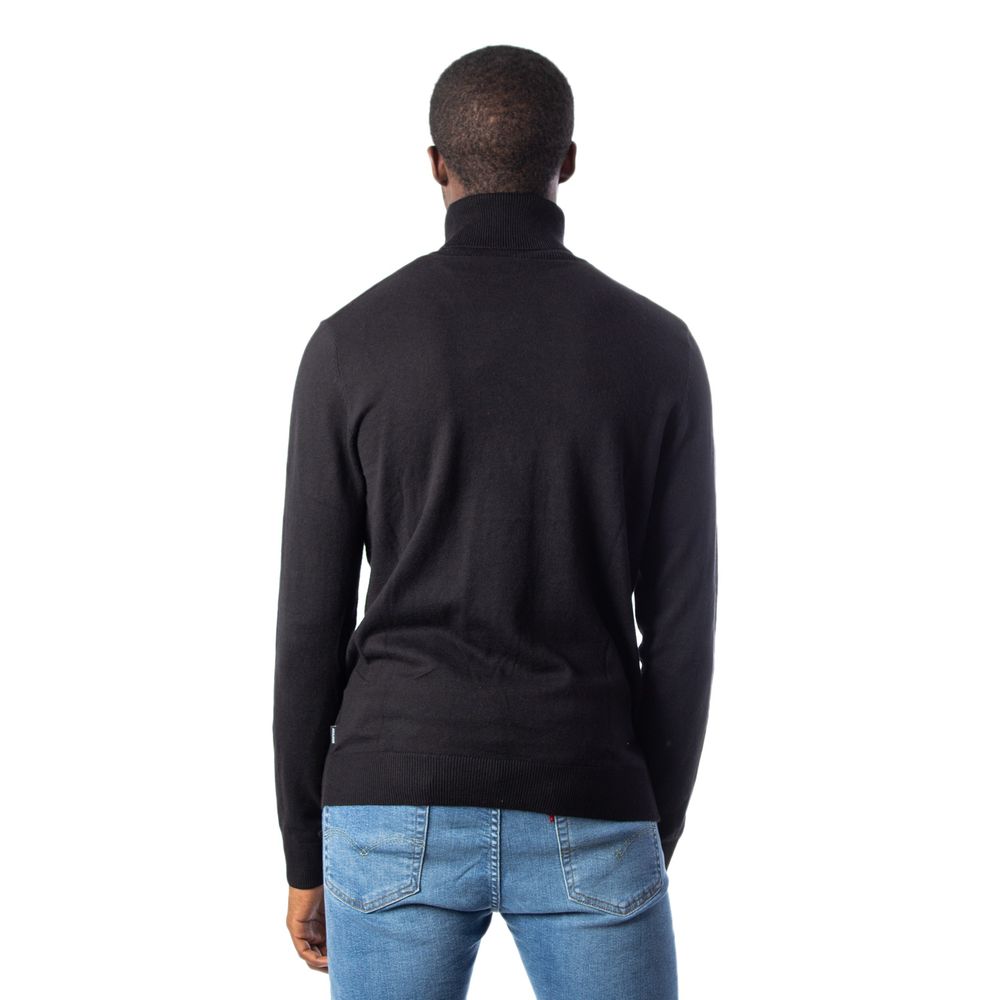 Jack Jones Schwarzer Baumwollpullover