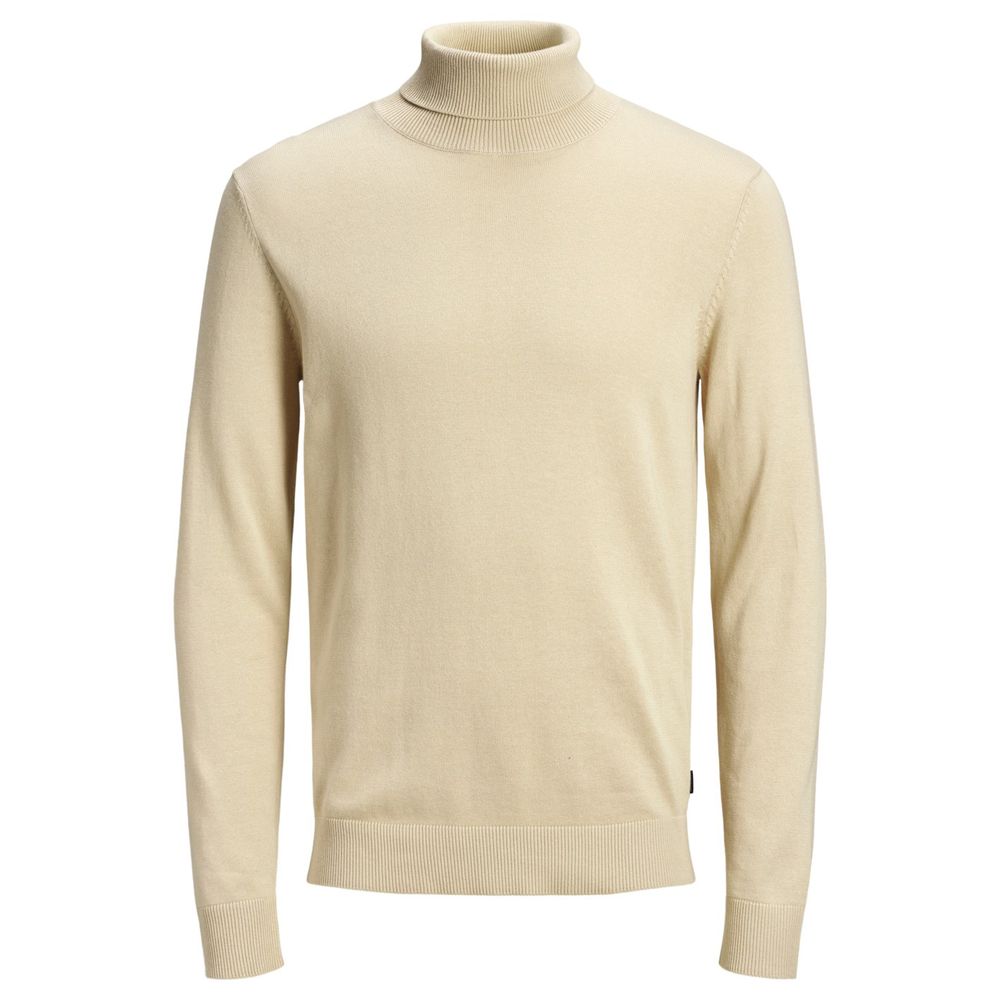 Jack Jones Beigefarbener Baumwollpullover