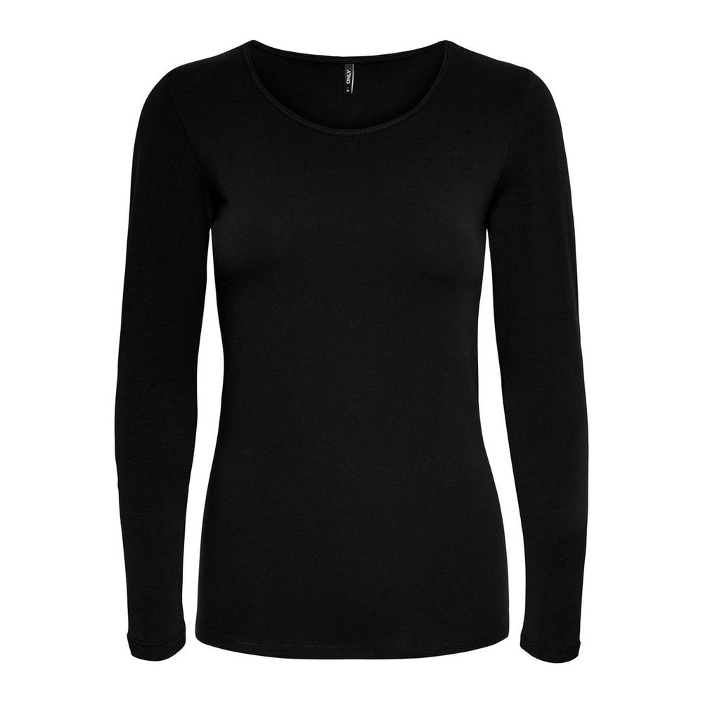 Only Schwarze Baumwolle Tops & T-Shirt