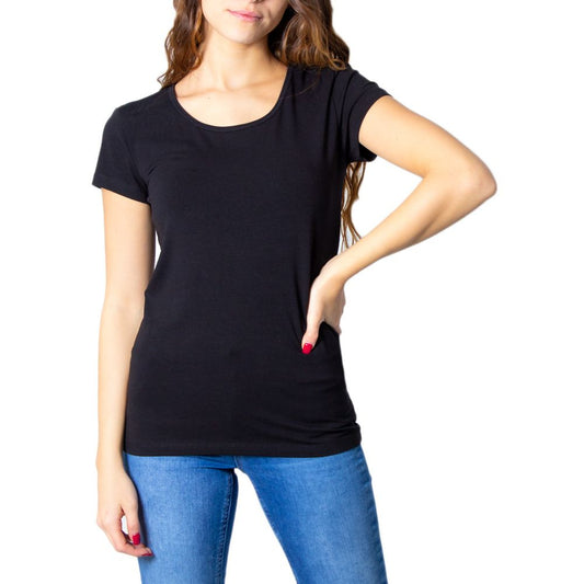 Only Schwarze Baumwolle Tops & T-Shirt