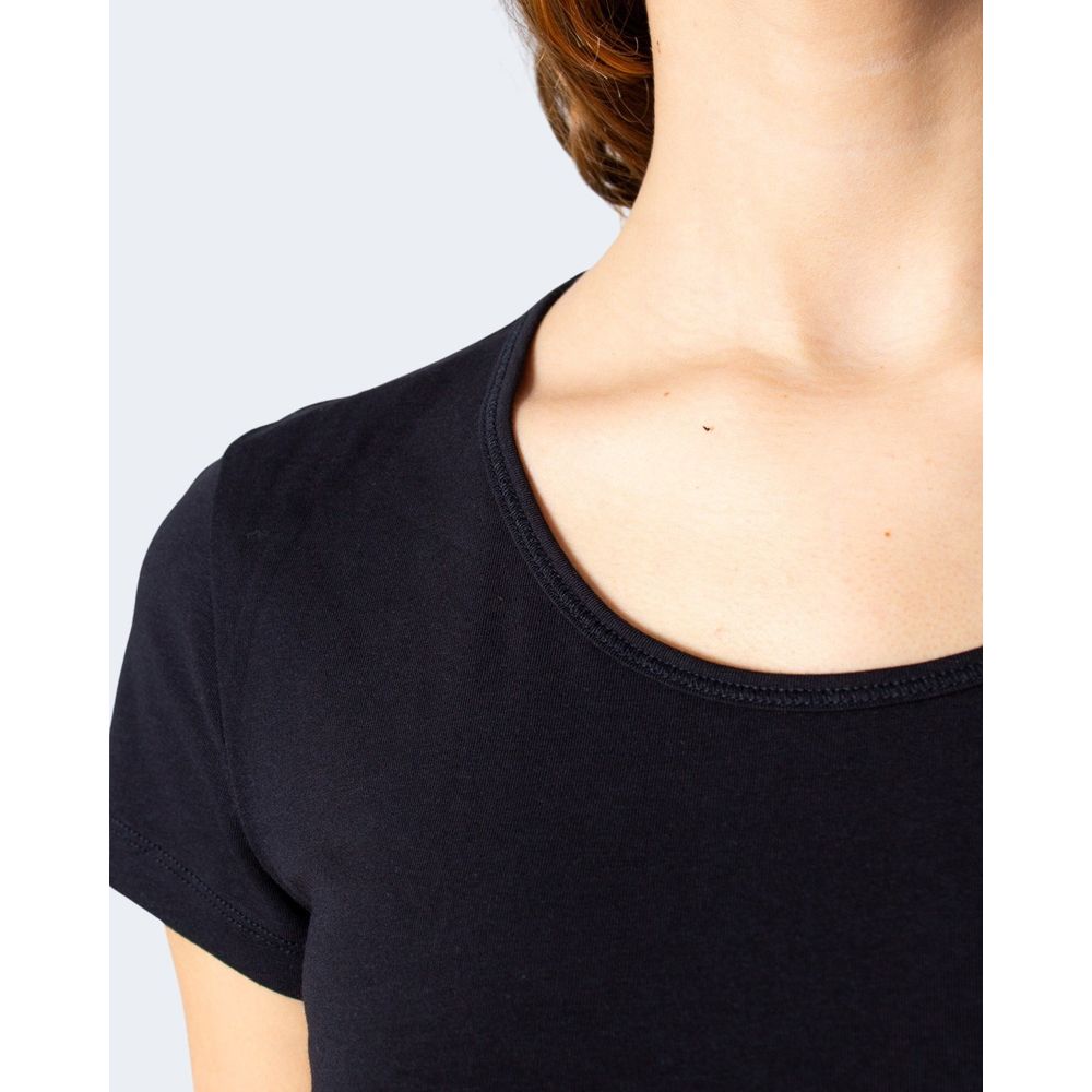 Only Schwarze Baumwolle Tops & T-Shirt