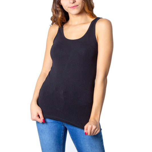 Only Schwarze Baumwolle Tops & T-Shirt