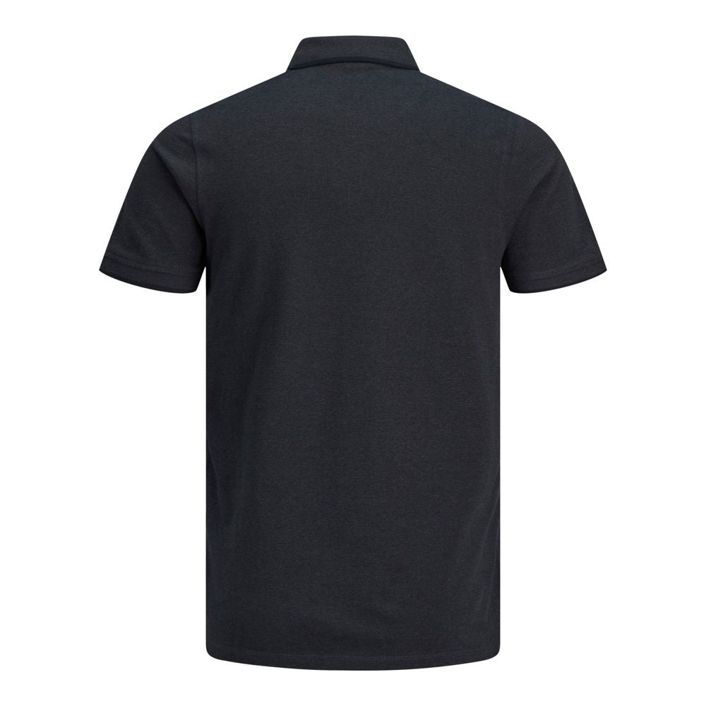 Jack Jones Graues Baumwoll-Poloshirt