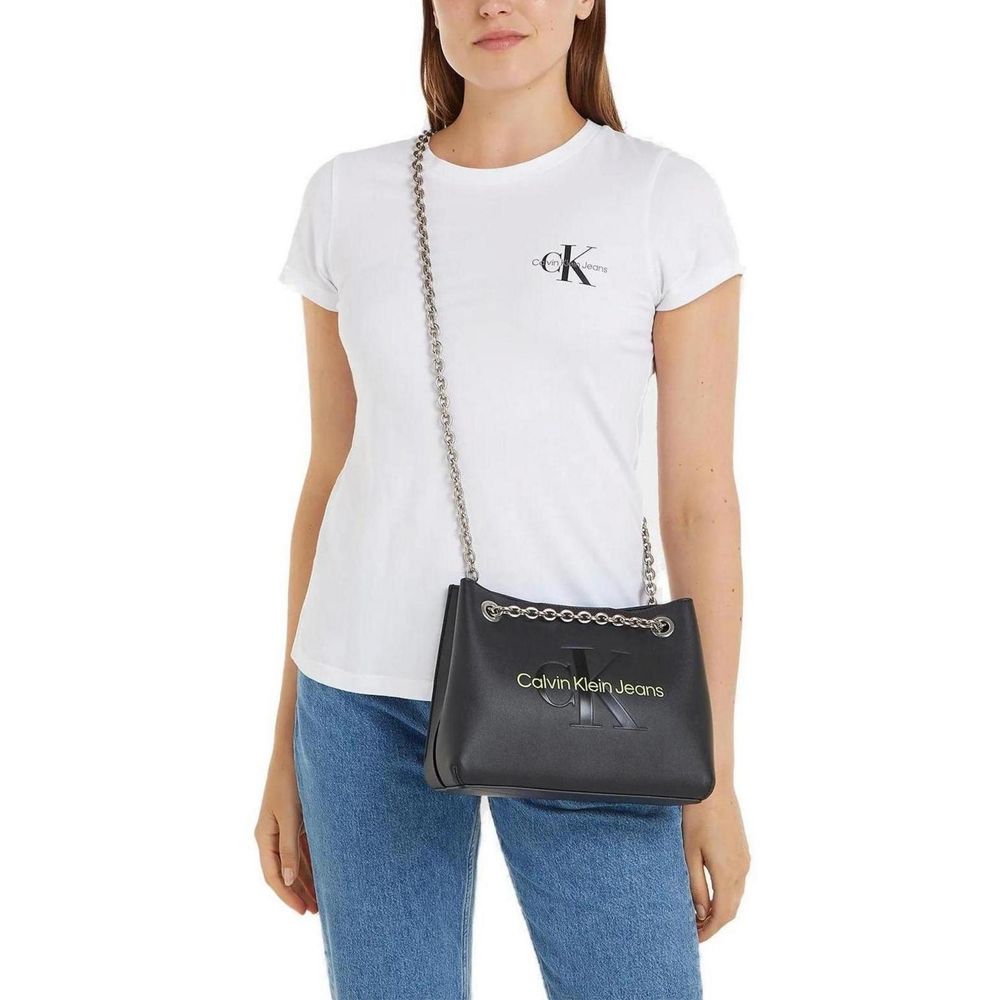 Calvin Klein Jeans Grüne Polyethylen-Handtasche