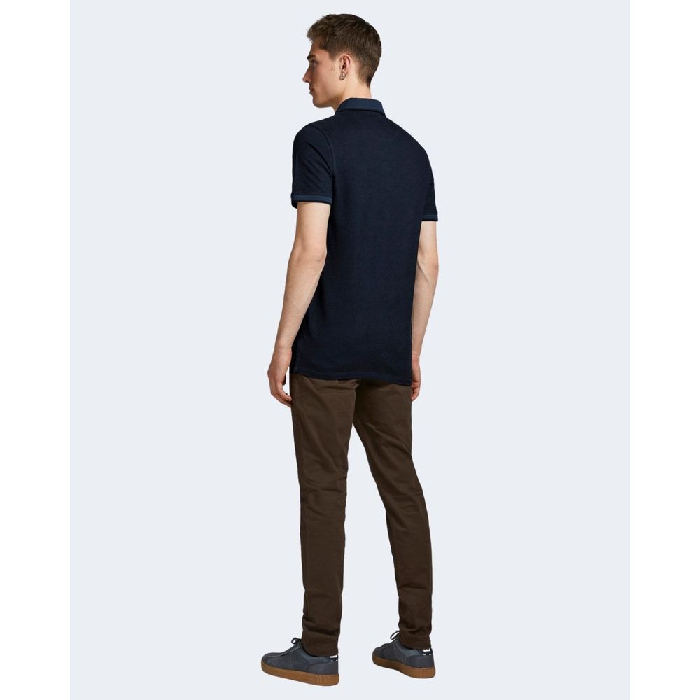 Jack Jones Blaues Baumwoll-Poloshirt