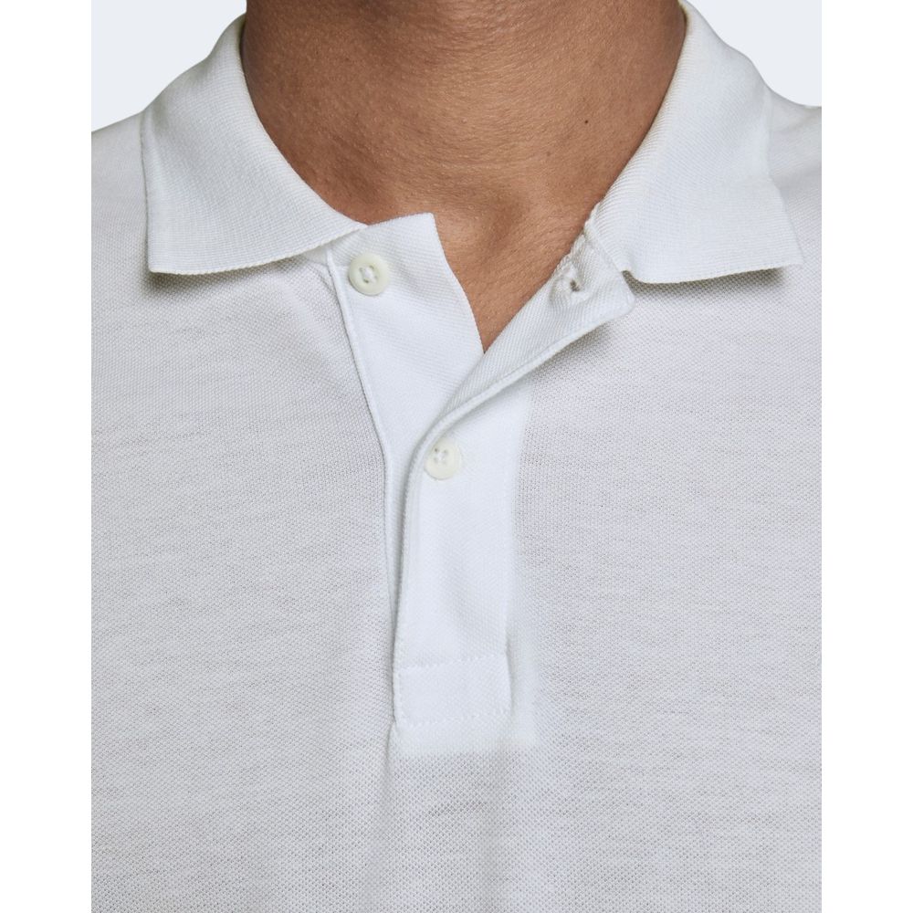 Jack Jones Weißes Baumwoll-Poloshirt