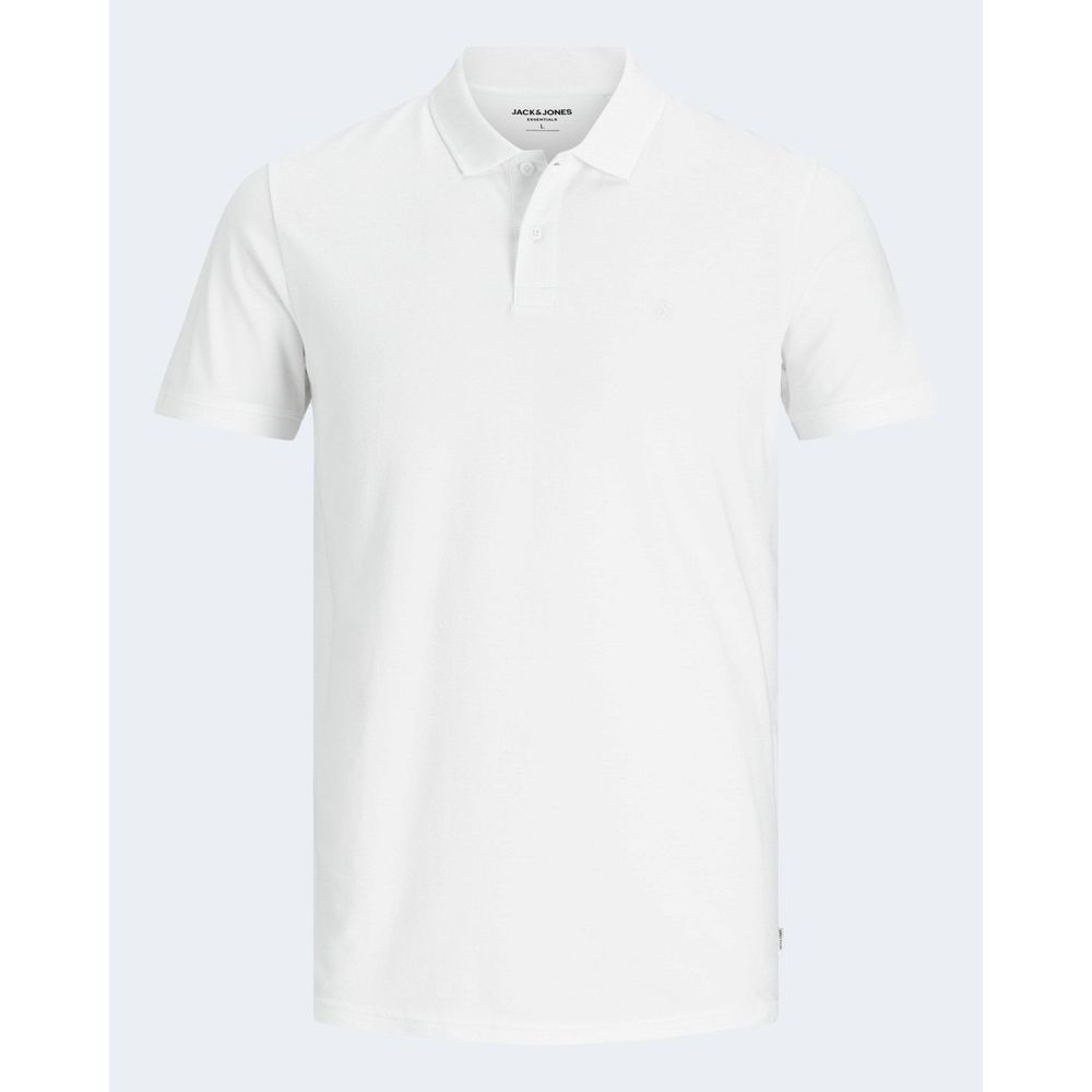 Jack Jones Weißes Baumwoll-Poloshirt