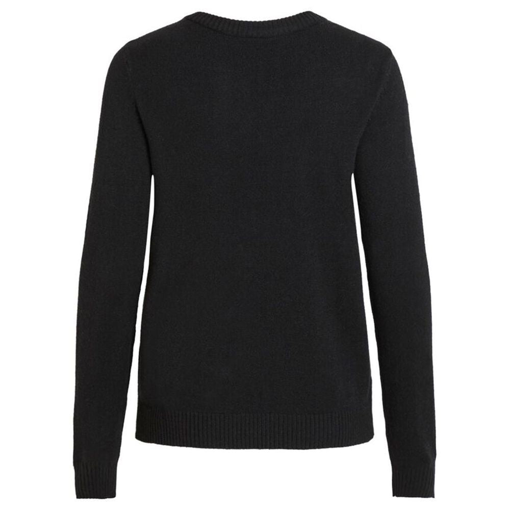 Vila Clothes Schwarzer Viskose-Pullover