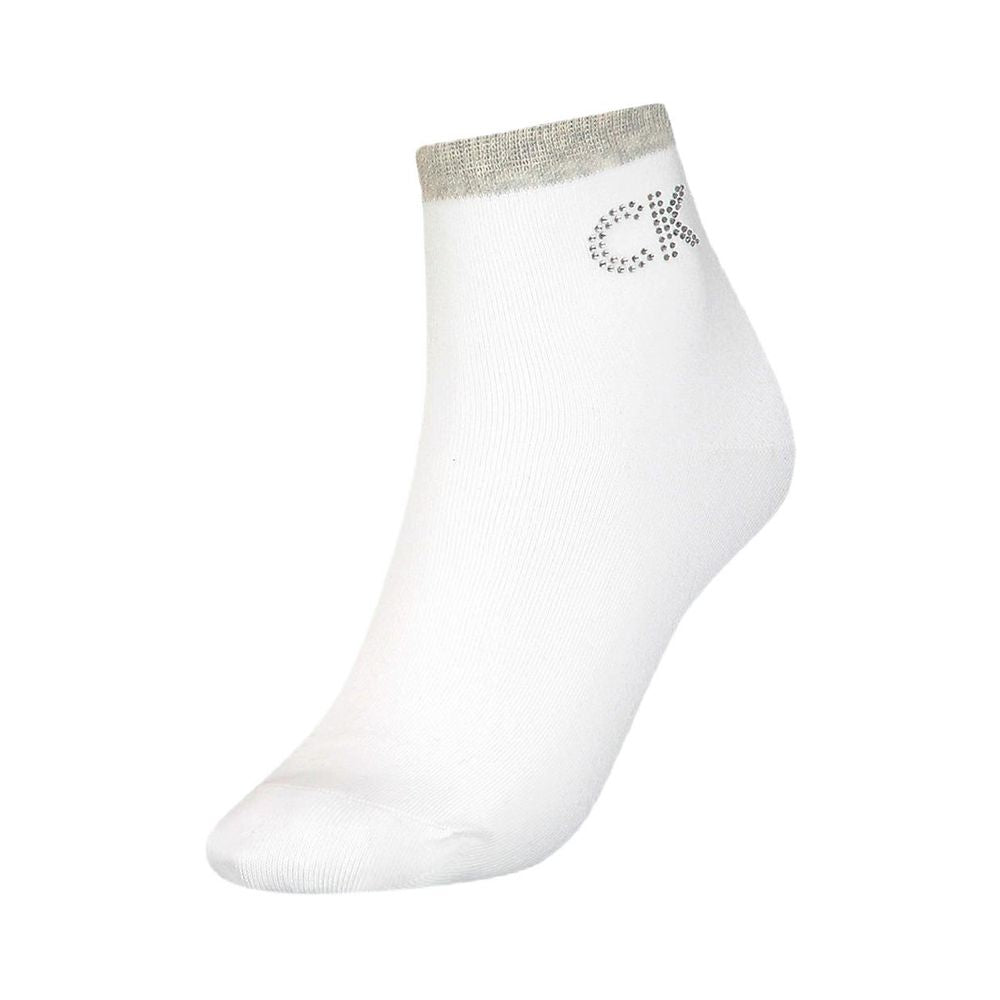 Calvin Klein Weiße Baumwollsocke