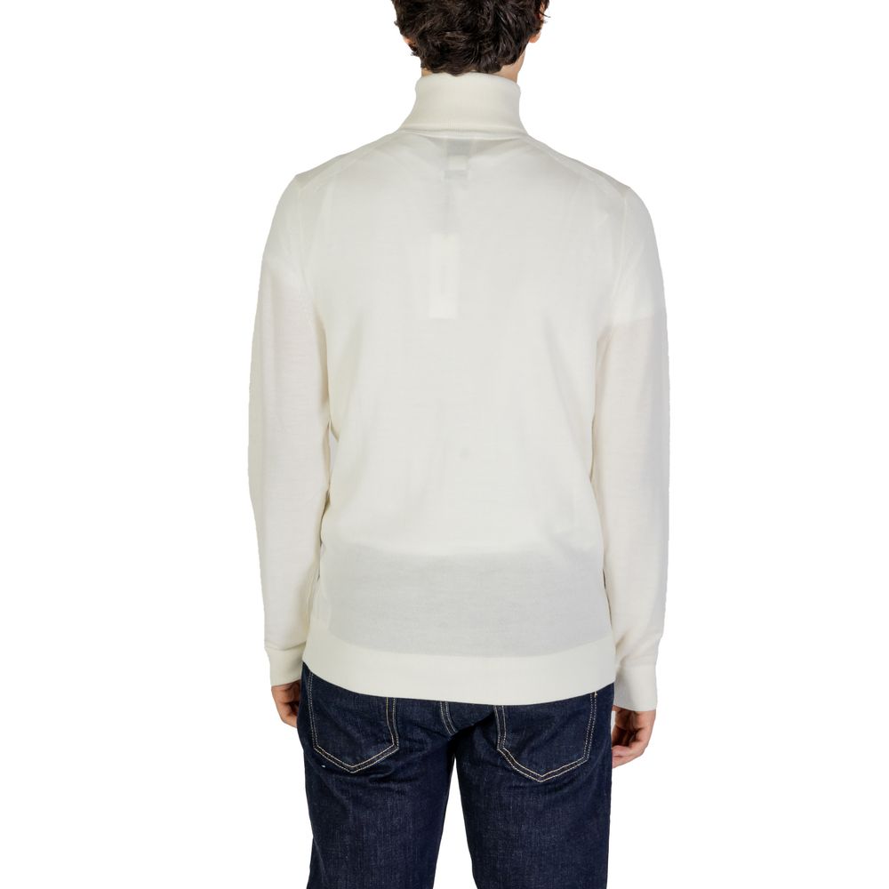 Calvin Klein Jeans Pullover aus cremefarbener Wolle