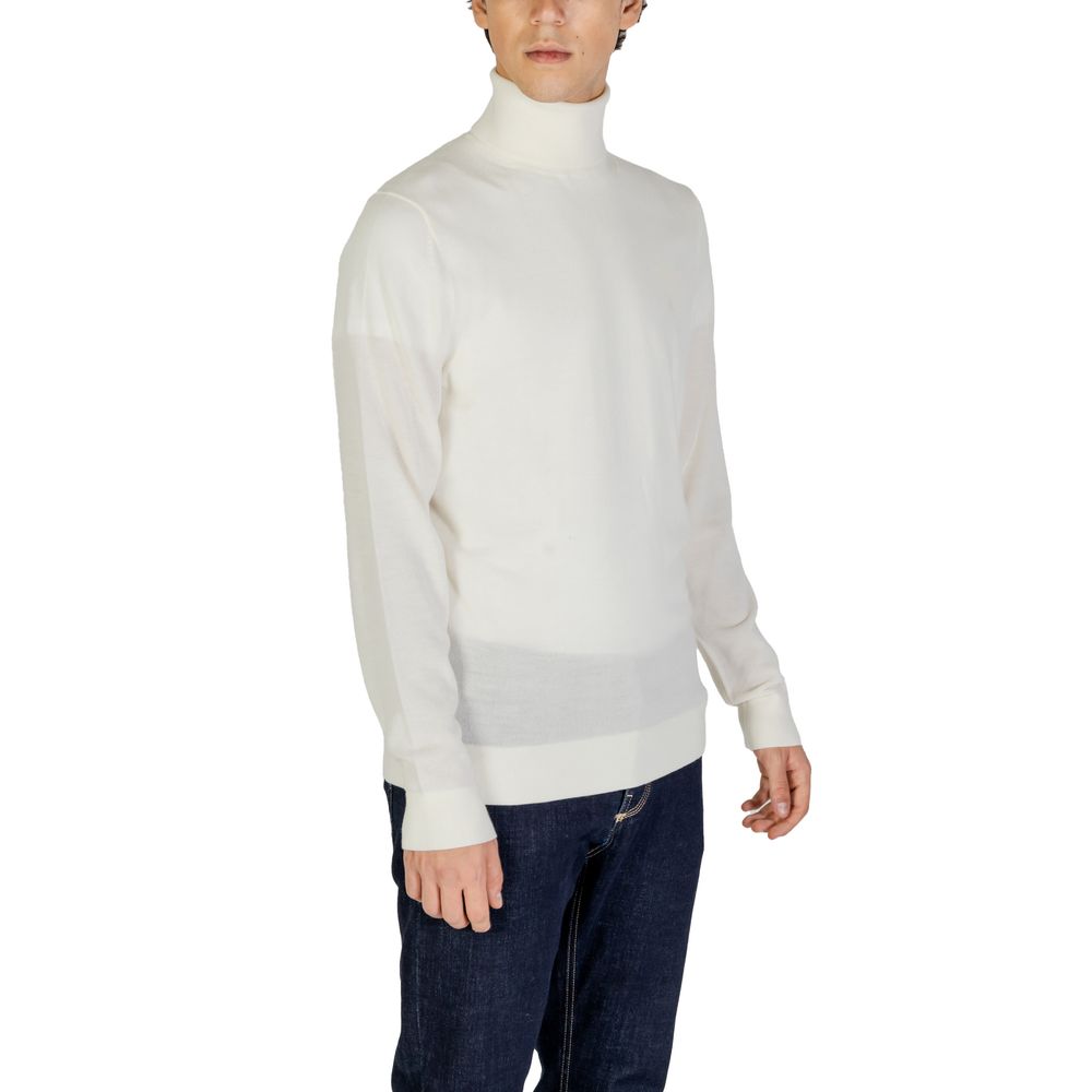 Calvin Klein Jeans Pullover aus cremefarbener Wolle