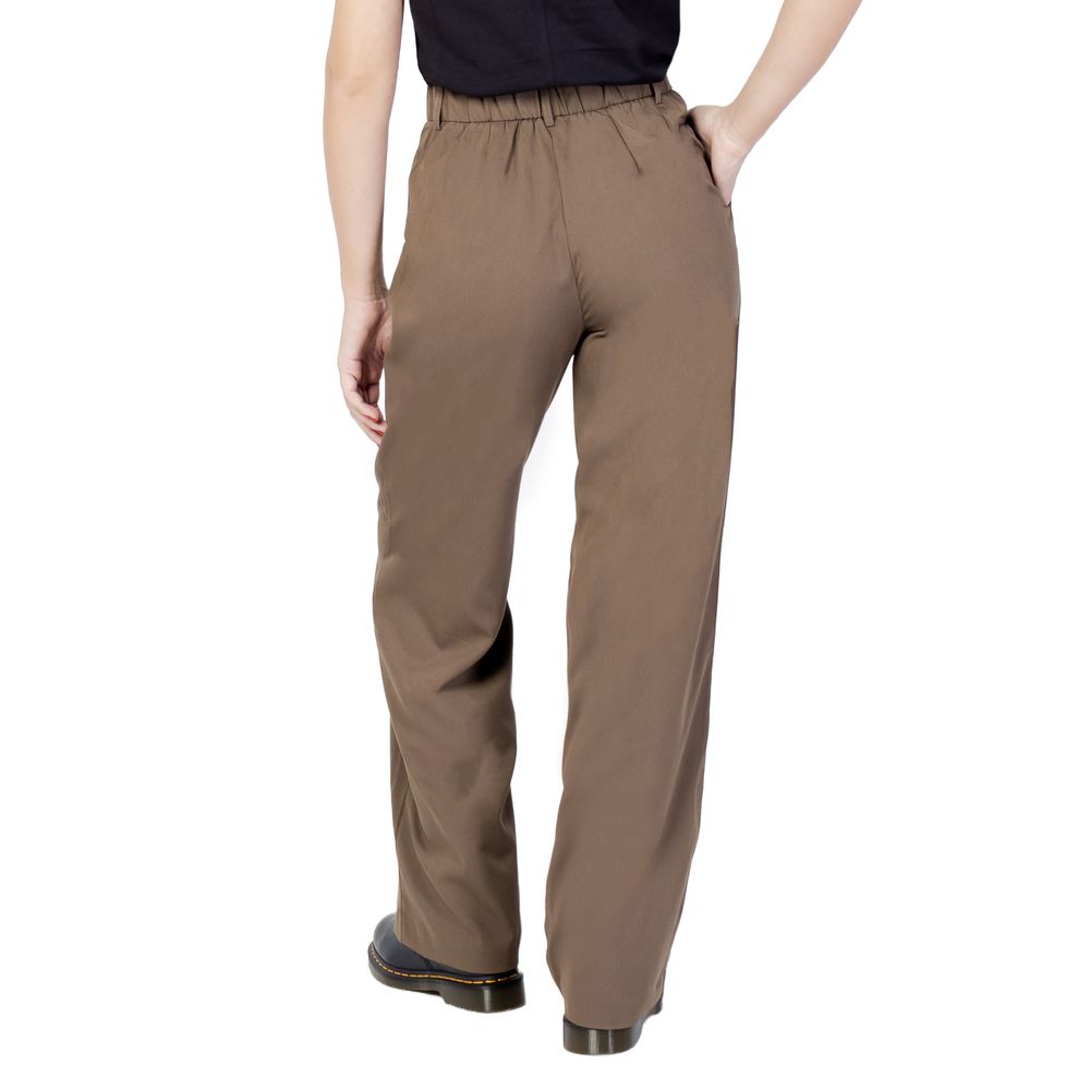 Vila Clothes Braune Polyester Jeans & Hose