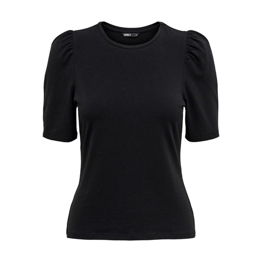 Only Schwarze Baumwolle Tops & T-Shirt