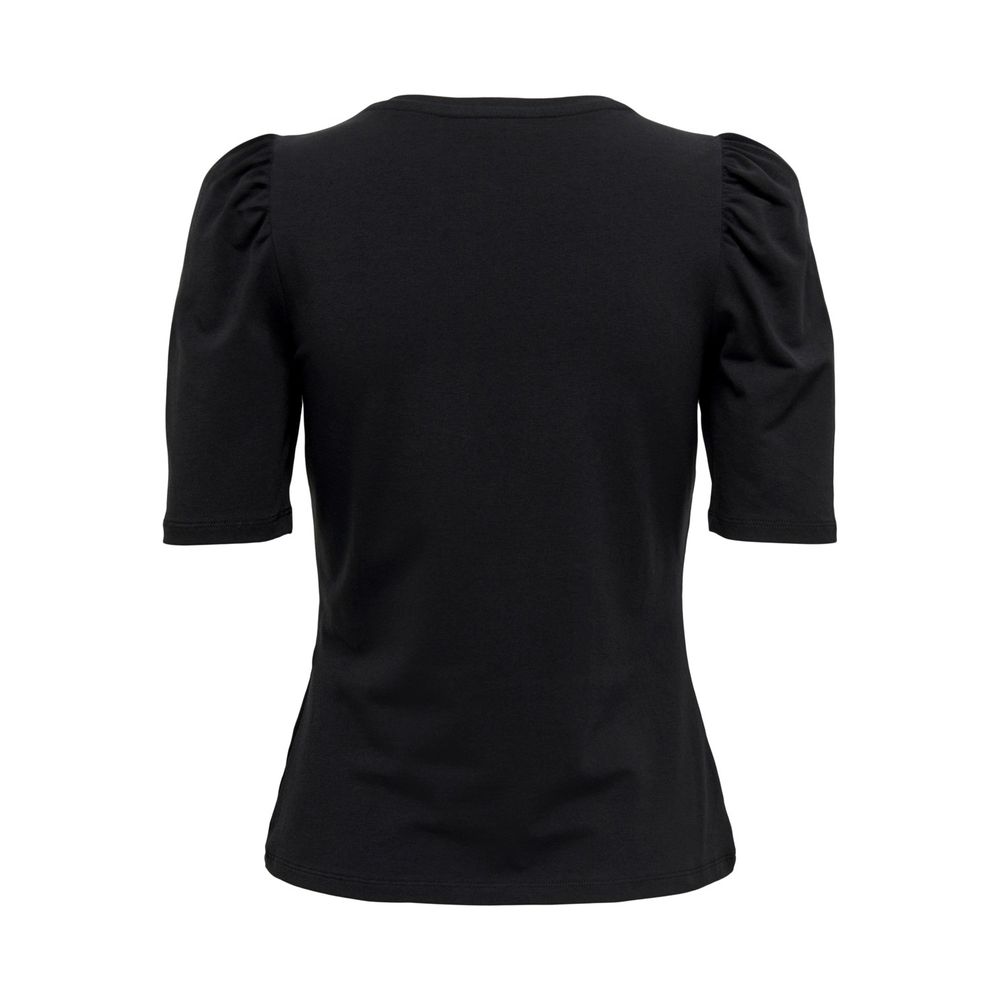 Only Schwarze Baumwolle Tops & T-Shirt