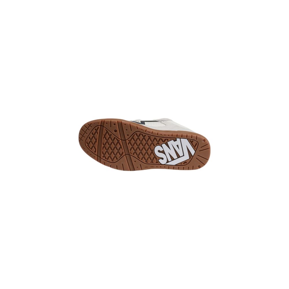 Vans Cremefarbene Leder-Sneaker