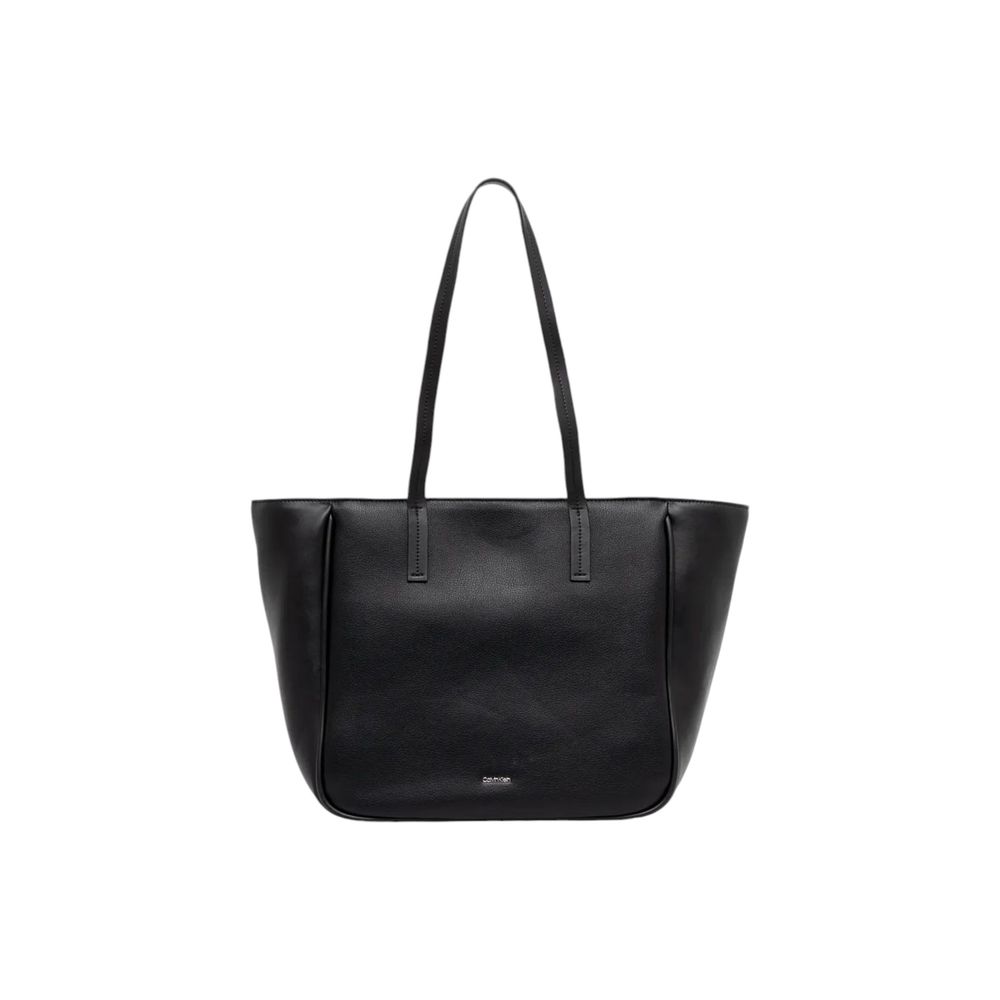 Calvin Klein Schwarze Polyethylen-Handtasche