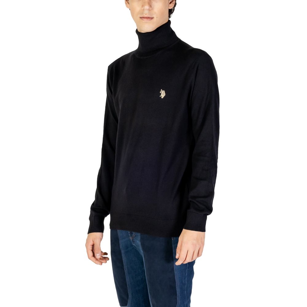 U.S. POLO ASSN. Schwarzer Baumwollpullover