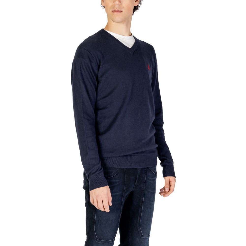 U.S. POLO ASSN. Blauer Baumwollpullover