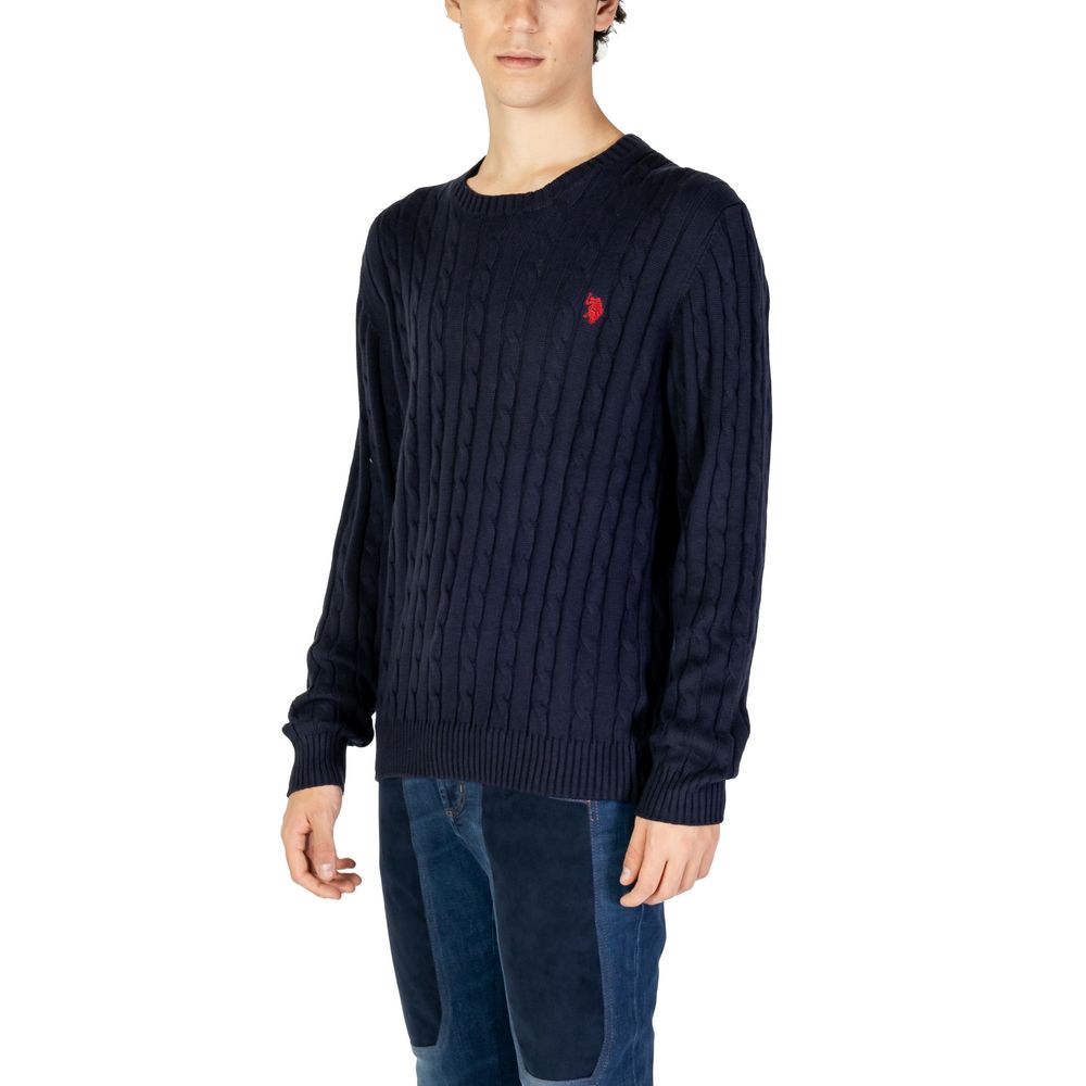 U.S. POLO ASSN. Blauer Baumwollpullover