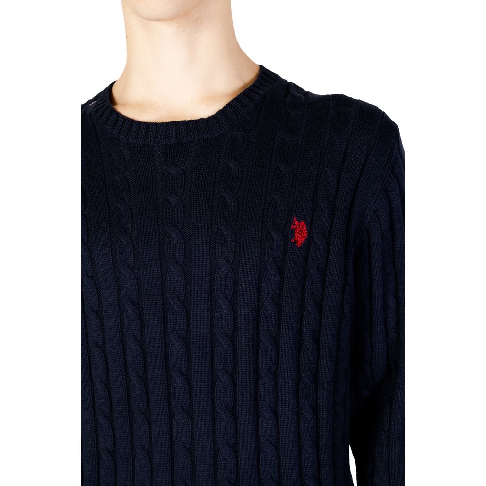 U.S. POLO ASSN. Blauer Baumwollpullover