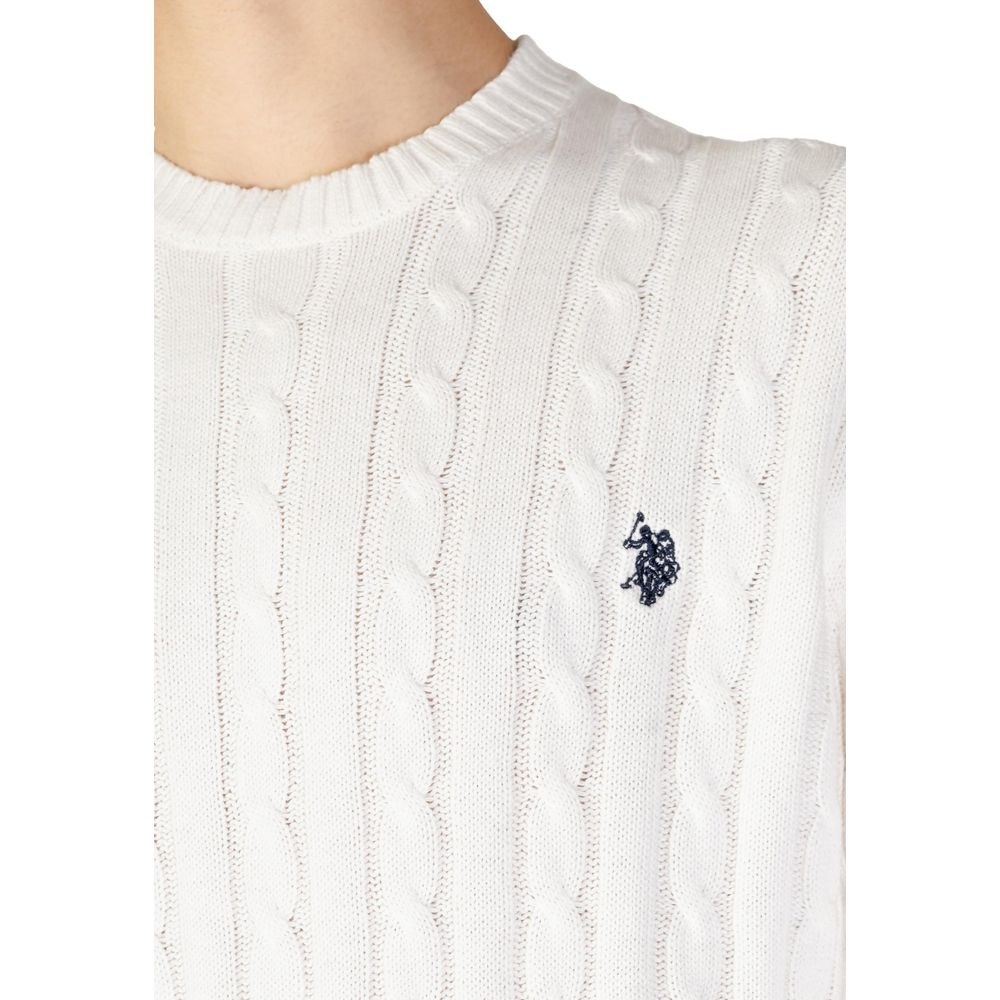 U.S. POLO ASSN. Weißer Baumwollpullover