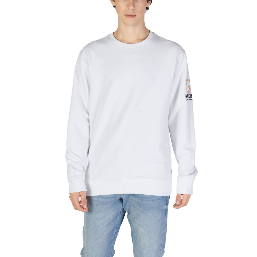 Moschino Weißer Baumwollpullover