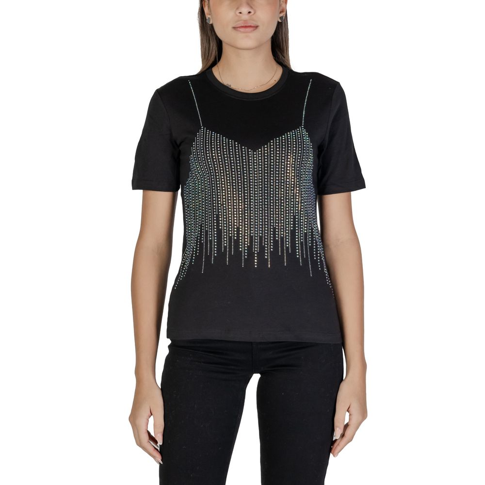 Only Schwarze Baumwolle Tops & T-Shirt