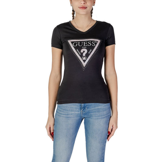 Guess Schwarze Baumwolle Tops & T-Shirt