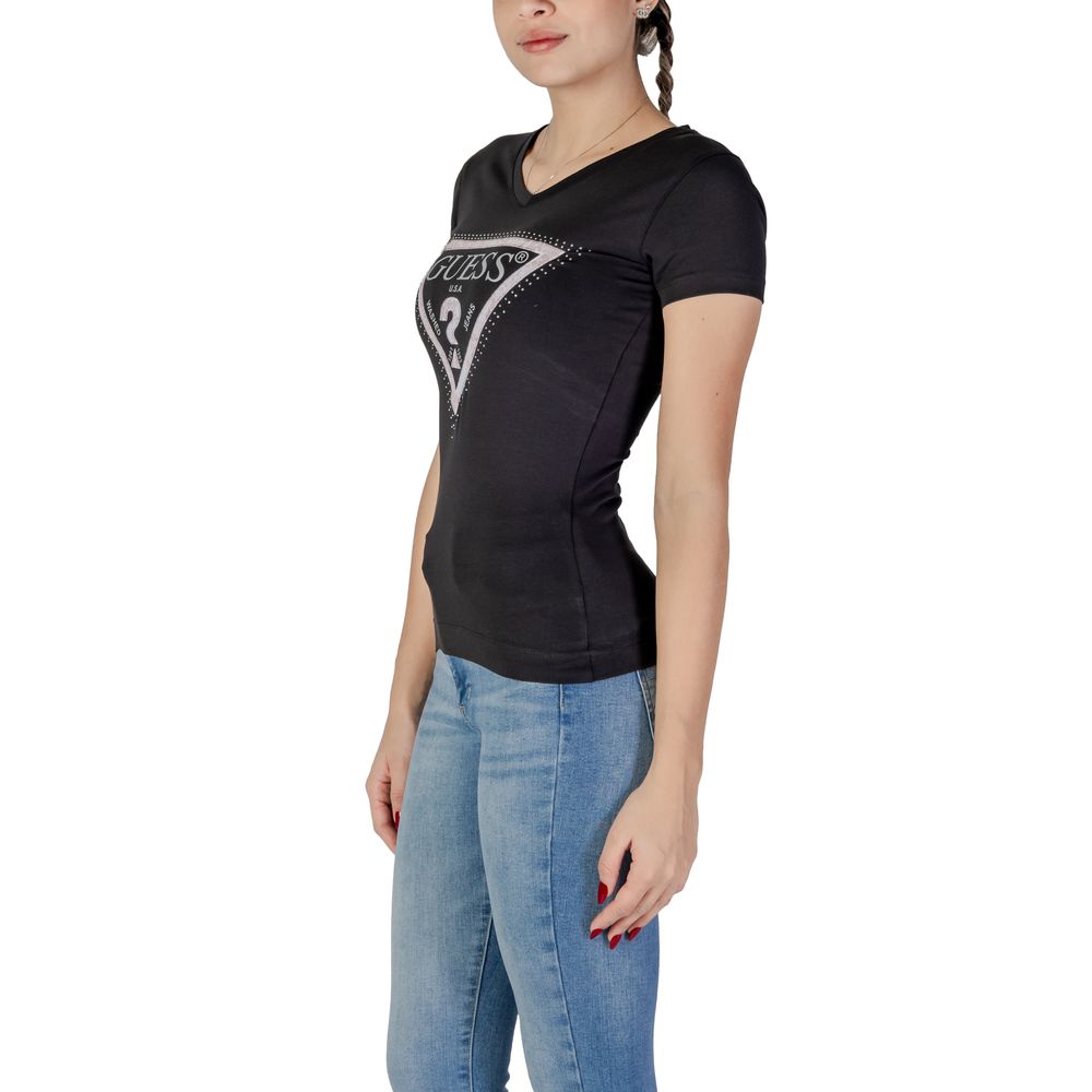 Guess Schwarze Baumwolle Tops & T-Shirt