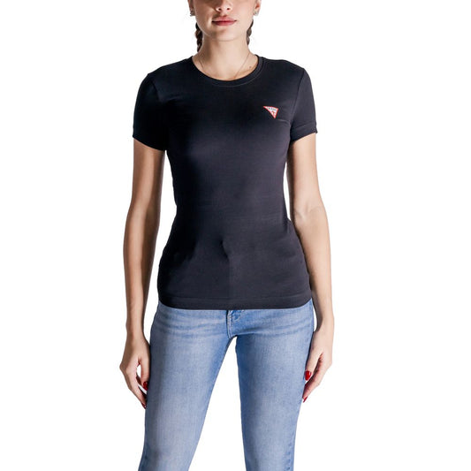 Guess Schwarze Baumwolle Tops & T-Shirt