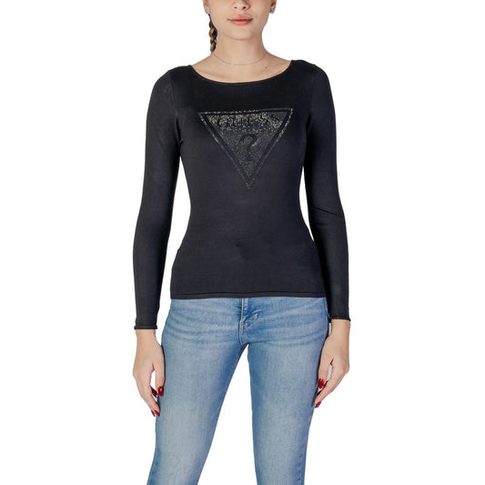 Guess Schwarze Viskose Tops & T-Shirt