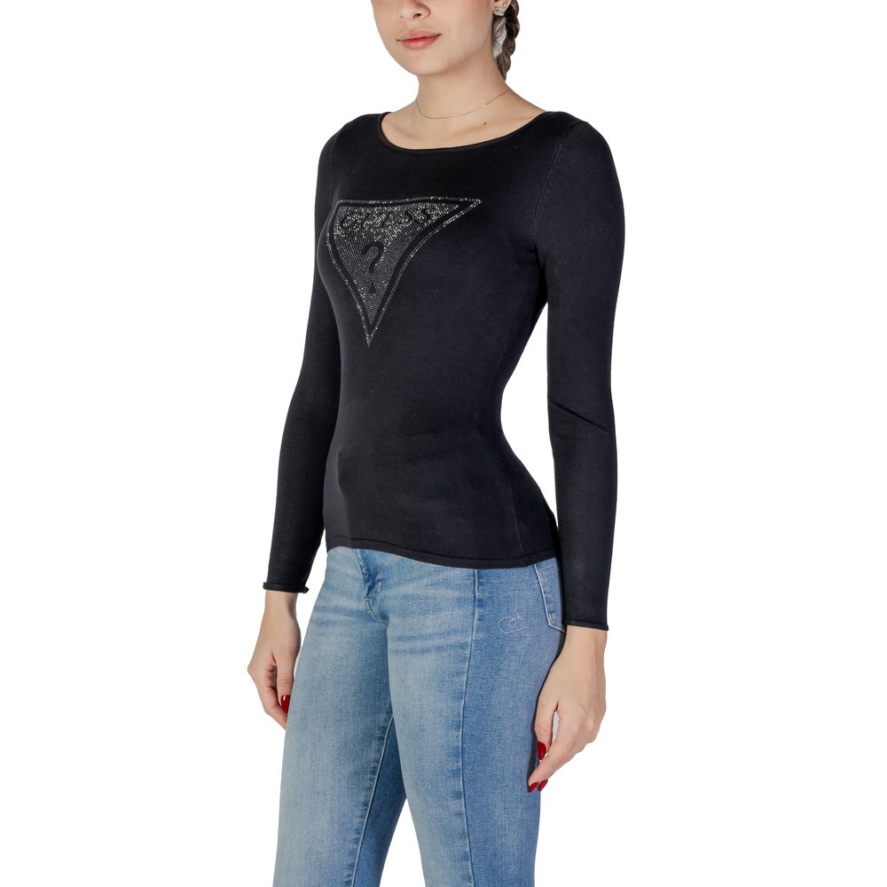 Guess Schwarze Viskose Tops & T-Shirt